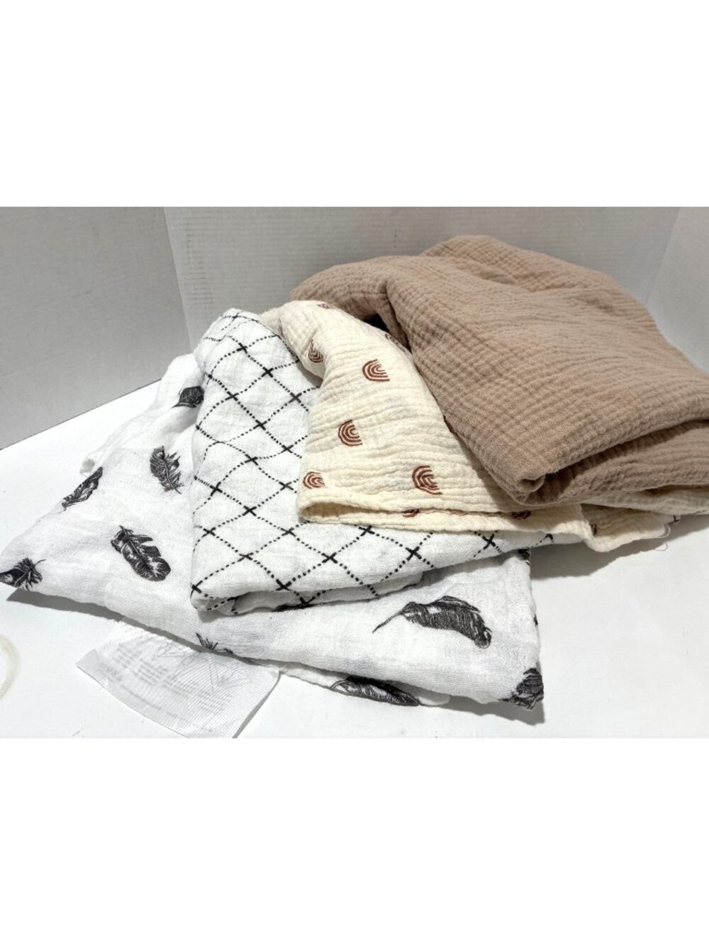 UpSimples Swaddle Across baby Blanket Bamboo Fiber Material set of newborn baby